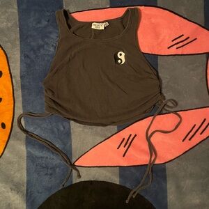 mighty fine yin and yang crop top